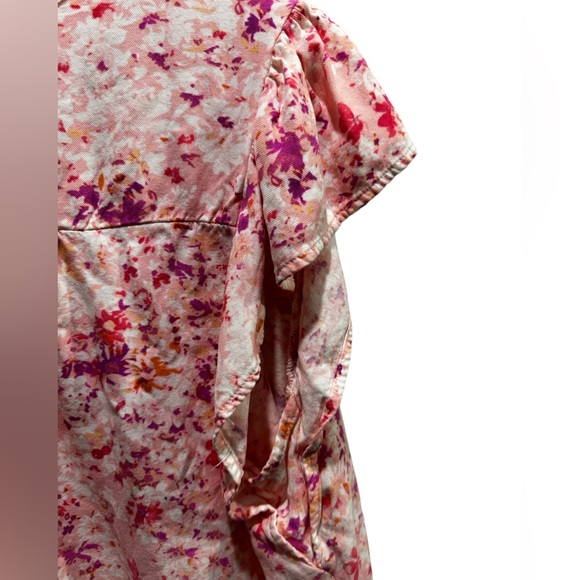 Time & Tru Floral Blouse Size XXXL - Picture 7 of 7